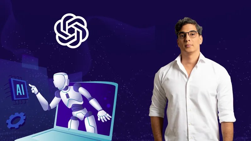 Capa do curso IA com ChatGPT Sem Enrolação — Do Zero ao Essencial